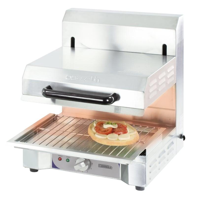 Salamandre électrique en quartz avec plafond mobile - Casselin - Acier inoxydable et thermostat réglable_0