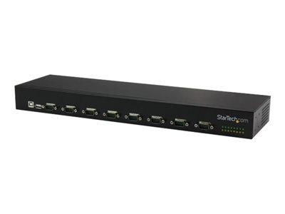 STARTECH.COM HUB SÉRIE RS232 À 8 PORTS - ADAPTATEUR USB VERS 8X DB9 RS232 À MONTAGE EN RACK AVEC INSTALLATION EN SÉRIE - ADAPTATEUR SÉRIE - USB 2.0 - RS-232 X 8