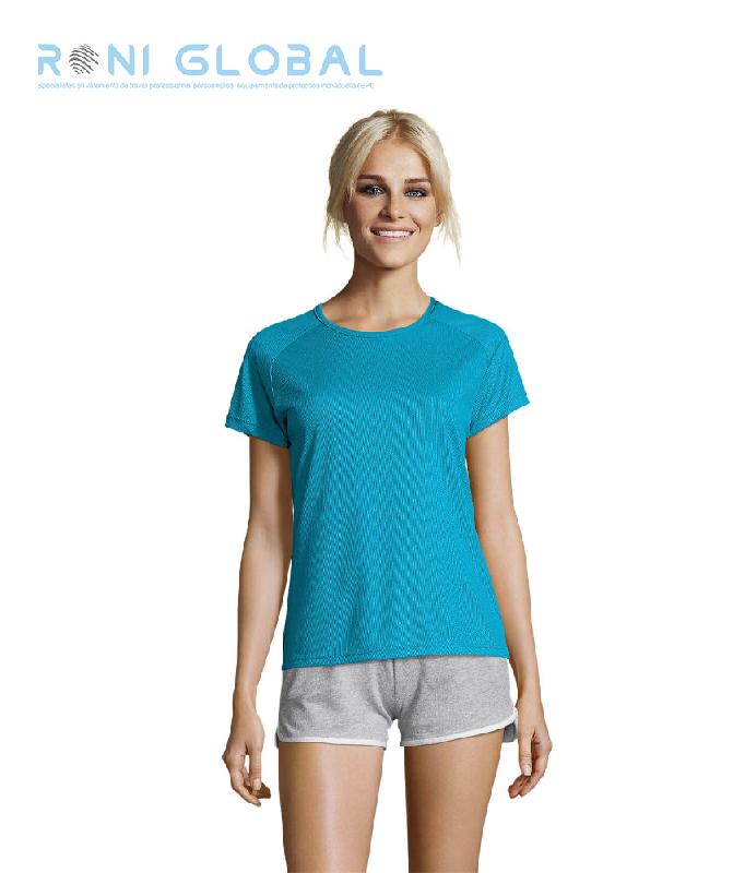 T-shirt de travail femme - manches raglan, polyester respirant - SPORTY SOL'S - Ref: sol-01159_0