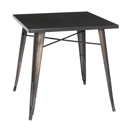 TABLE DE RESTAURANT IRON 76 X 76 CM