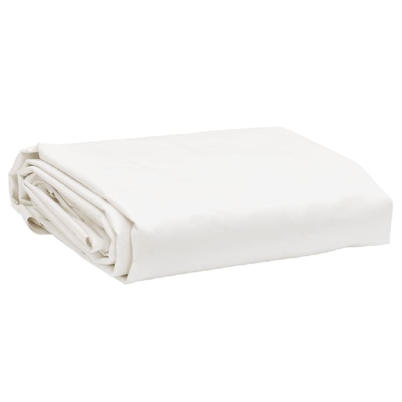 Vidaxl bâche blanc 1x2,5 m 650 g/m² 156066_0