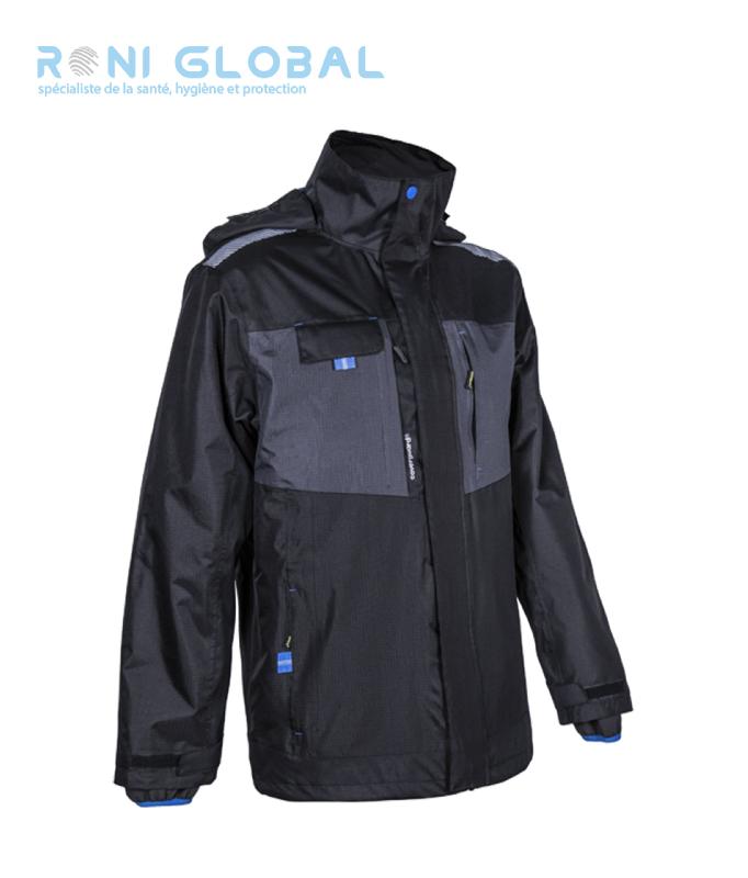 Parka de travail 3en1 anti-pluie et anti-froid - Polyester enduit PVC - 7 poches - WANI COVERGUARD_0