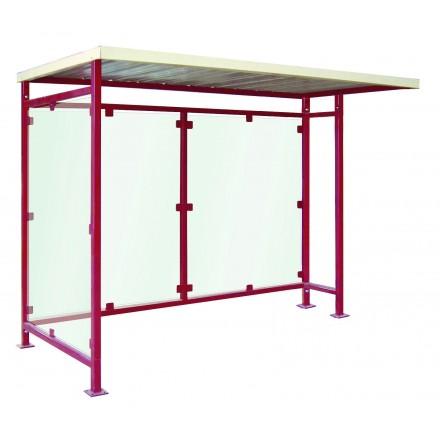 ABRI BUS SIMPLE / STRUCTURE EN ACIER / BARDAGE EN PLEXIGLAS / EN 300 X 155 CM_0