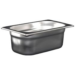 Bac Gastro Inox AISI 304 GN 1/4 Plein H. 100 mm - Gastroland - 3701666002472_0