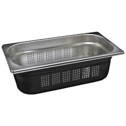 Bac Gastro Inox AISI 304 Perforé GN 1/3 H. 100 mm - Gastroland - 3701666002243_0