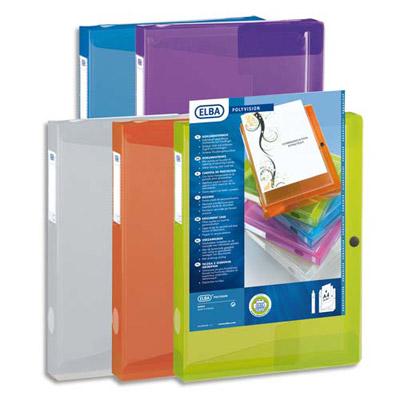 BOÎTE DE CLASSEMENT OXFORD POLYVISION - 24 X 32 CM - DOS 40 MM - EN PP - TRANSLUCIDE - COLORIS ASSORTIS - LOT DE 8