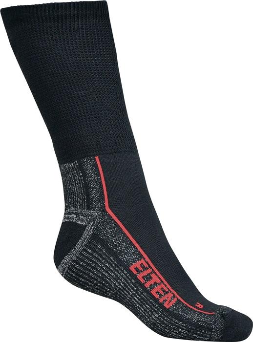 Chaussette renforcée Perfect Fit Socks ESD (carbone) pointure 35-38 noire/grise 21 % coton, 50 % PES (Coolmax®FIBER), 26 ELTEN_0