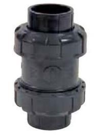 Clapet anti-retour hydraulique - SL1 - PVC-U/EPDM - Double union à coller - PS 10 bar - TS +0°C à +55°C_0