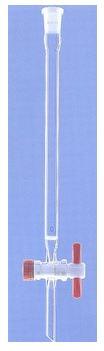 Colonne de chromatographie avec fritte - 1 rodage femelle - robinet AS242018 - col diamètre 40 - longueur utile 400mm_0
