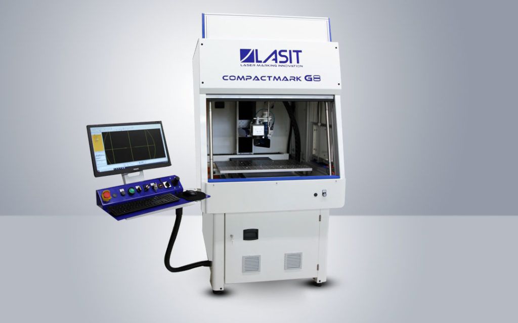 Compactmark G8 - Marquage laser - Lasit - Hauteur 2420 mm - Structure acier soudé et marquage cylindrique_0