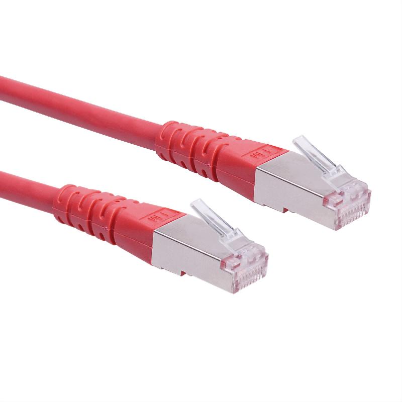 Cordon Cat.6 (Classe E) F/UTP AWG26, rouge, 3 m_0