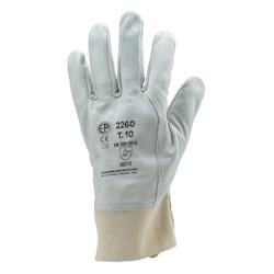 Coverguard - Gants manutention blanc beige en fleur de vachette EUROSTRONG 2260 (Pack de 10) Blanc / Beige Taille 9 - blanc 3435241022592_0