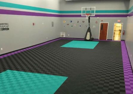 Dalle modulaire pour terrain de sport - dimensions personnalisables et polyvalence tennis/volley-ball_0
