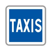 Panneau de signalisation indication : Station de taxis - Type C5 - Gamme supérieure_0