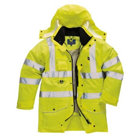 Parka réfléchissante 4-en-1 - Référence S427YERS - Gilet sans manches amovible et réversible, capuche amovible_0