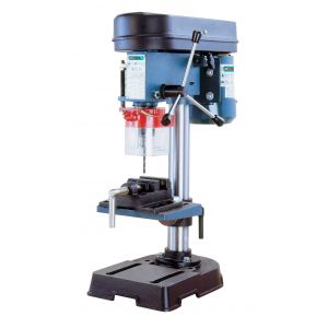 Perceuse d'établi 350 W avec étau - 5 vitesses - Mandrin 13 mm - Table inclinable_0