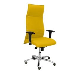 PIQUERAS Y CRESPO albacete xl fauteuil de direction tissu bali coloris jaune (avec mousse viscoelastique)(possibilite d'assemblage sur mesure) - jaune_0