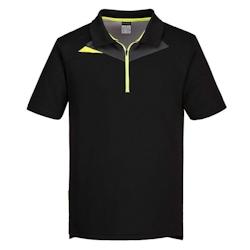 Portwest - Polo de travail DX4 Noir / Jaune Taille S - S 5036108358960_0