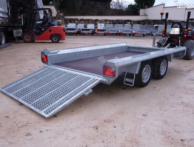 Remorque porte-engin - PTAC 2600 kg - Hulco Terrax_0
