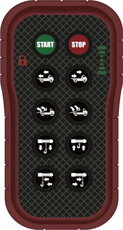 Titan - télécommande radio industrielle - Tarso - 10A - multifréquence 868Mhz - portée 100m - protection IP67 et IK10_0