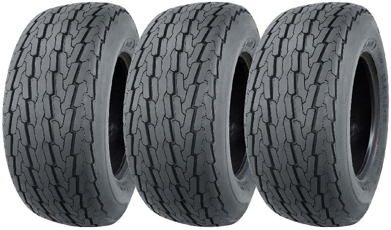 20.5x8.00-10 Pneus remorque 4ply Road Legal 77M 412kg Load 205/65-10 (Set of 3)_0