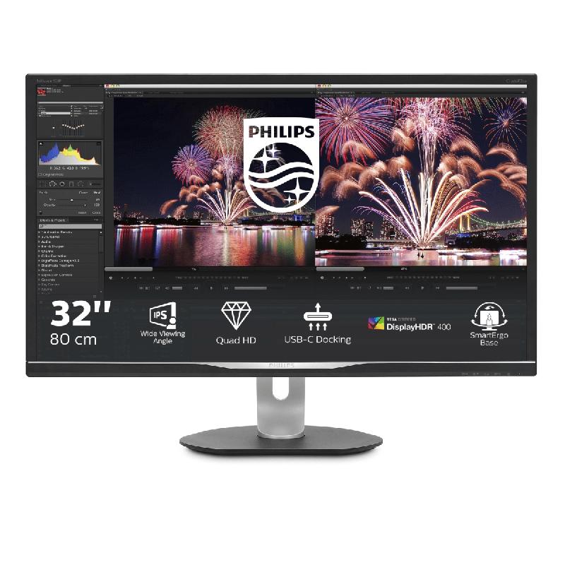 PHILIPS P LINE - Moniteur LCD 328P6AUBREB/00 avec port USB-C - Écran 31.5'' QHD - Technologie IPS et LED_0