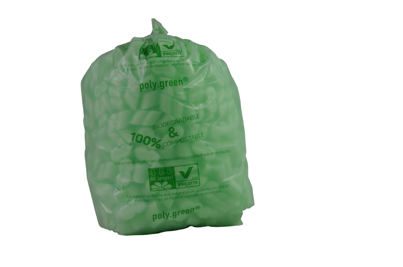 500 Sacs déchets compostables EN13432 10 litres vert - SDECHVT-PG02/OKC_0