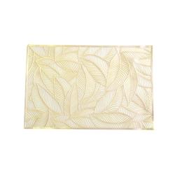 Aulica Dessous D'Assiette Feuille Doree - plastique 804701_0