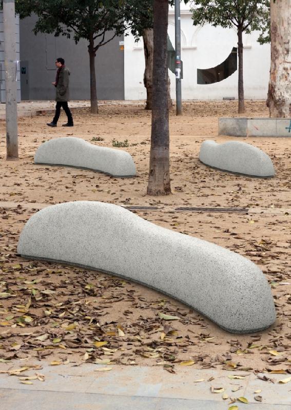 BANC EN BÉTON DESIGN 