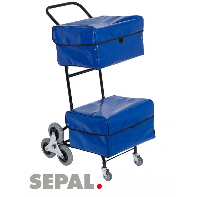 Chariot a courrier - sepal - 6 roues + 2 housses - tr156r/2gpa_0