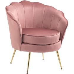 CLP Chaise Rosita velours Rose - violet textile 324208_0