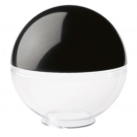 Globe opale globos coloris noir et blanc- boule en résine -diamètre 30 cm- ip43- faible pollution lumineuse -transparent_0