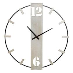 Horloge en métal Silvery 61 x 4.5 x 63 cm Mauro Ferretti - 0647420000_0