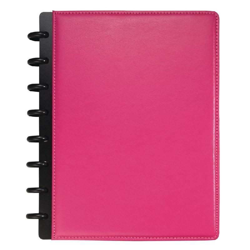 M BY STAPLES CARNET À SPIRALES ARC - FORMAT A4 (100 G/M2) - 60 PAGES LIGNÉES - COULEUR ROSE