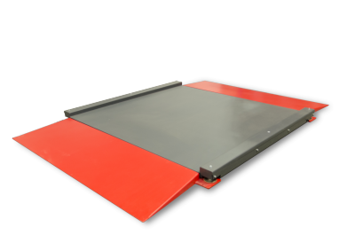 Plateforme de pesage 4 capteurs - portée de 150kg à 1500kg - avec rampe - acier peint ou inoxydable_0