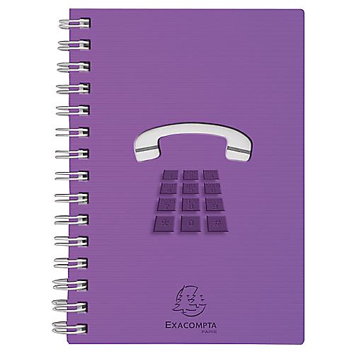 RÉPERTOIRE TÉLÉPHONIQUE EXACOMPTA LINICOLOR 90 G/M² VIOLET