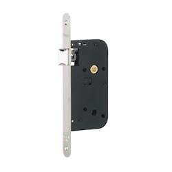 Serrure encastrable pour porte intérieure, axe 50mm, bouts ronds, nickelé - THIRARD - gris 3150260193206_0