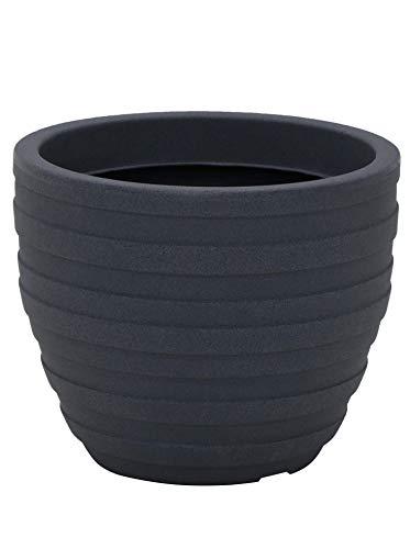 Tramontina pot de fleurs Inca en plastique - Graphite - Ø 46,5 cm - Hauteur 38 cm - 38 L_0