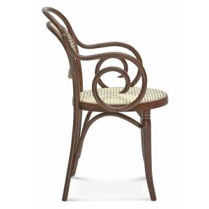 Chaise en bois avec accoudoir B-10-6659 - idéale pour restaurant, bar et brasserie_0