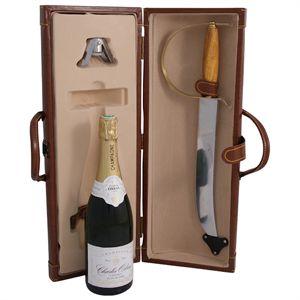 COFFRET CUIR CHAMPAGNE ET SON SABRE