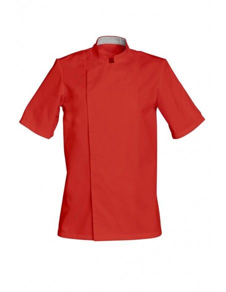 Cookiemc060 - Veste de cuisine SNV - Manches courtes - H 72 cm - Poly/coton 65/35_0