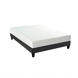 Ensemble   Matelas Mémoire de forme + Sommier Bois 140x200 cm ABSOLU BELLECOUR - blanc Mousse à mémoire de forme 4VP.AB.K15.1420_0