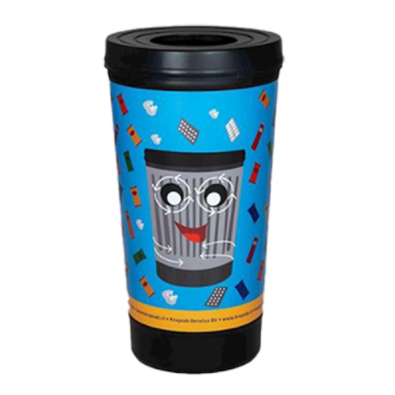 Poubelle publique CUPMAN - Gobelet géant ludique pour déchets résiduels - Capacité 210L - Marque KNAPZAK_0