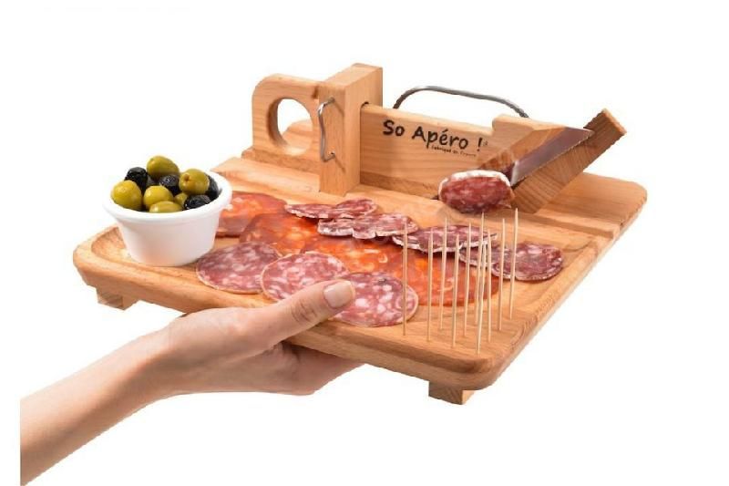 GUILLOTINE À SAUCISSON SUR PLATEAU MARQUÉE SO APÉRO !