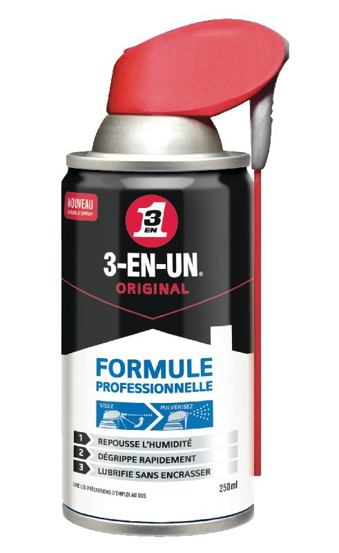 Lubrifiant 3 en 1 double spray aérosol 250ml - wd-40 3-en-un - 33051/10 - 576686_0