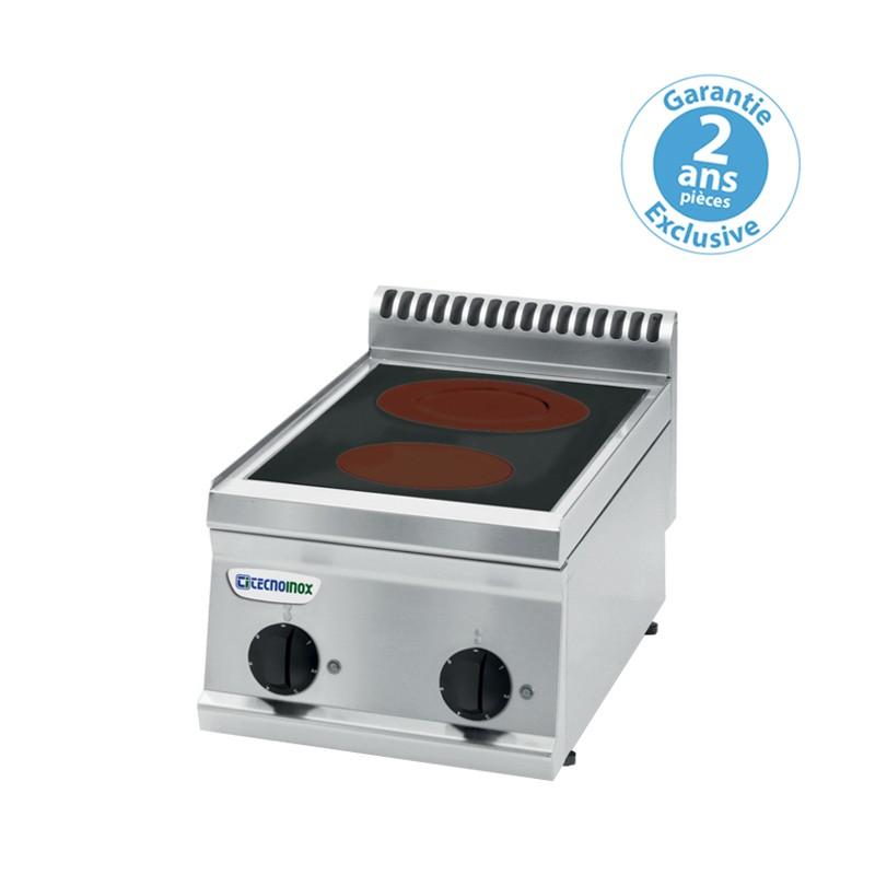 Plaque de cuisson pro électrique vitrocéramique 2 plaques gamme 700 pcc35e7 Stock Direct CHR