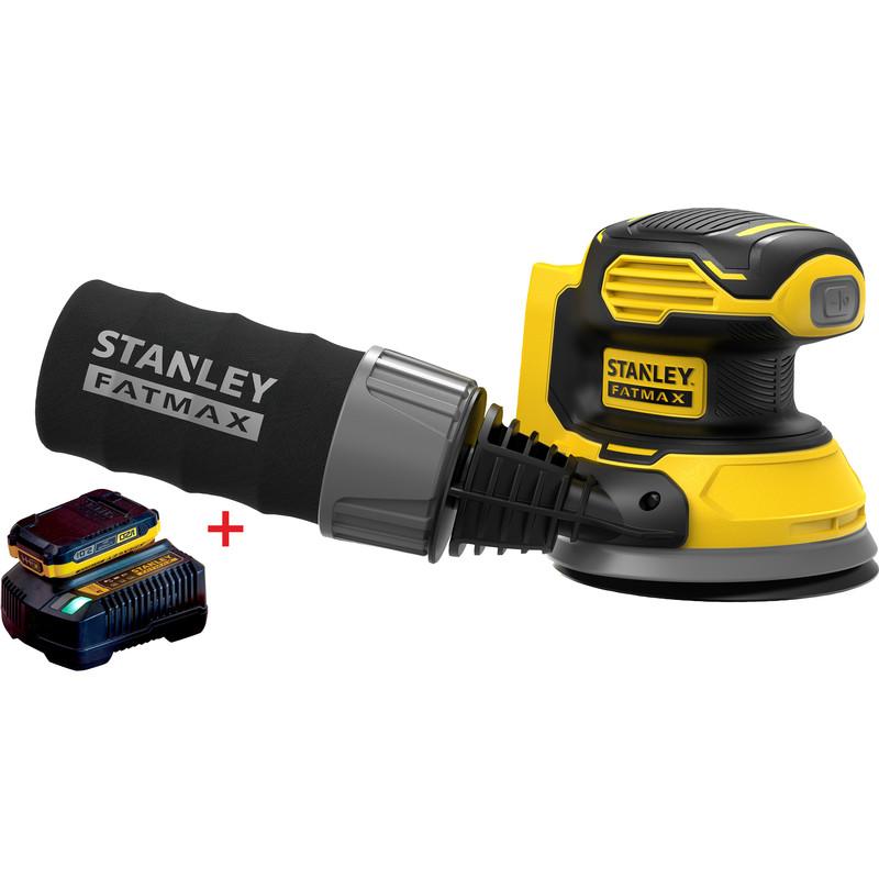 PONCEUSE EXCENTRIQUE STANLEY FATMAX V20 (MACHINE SEULE) 18V LI-ION Ø125MM