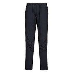 Portwest - Pantalon de cuisine avec ceinture élastiquée confortable et déperlant Noir Taille M - M 5036108349920_0