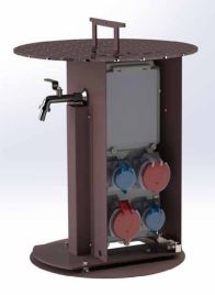 Presto 3 - Borne escamotable électrique et mixte - Distribution d'eau et d'électricité - IPBE - Escamotable manuellement_0