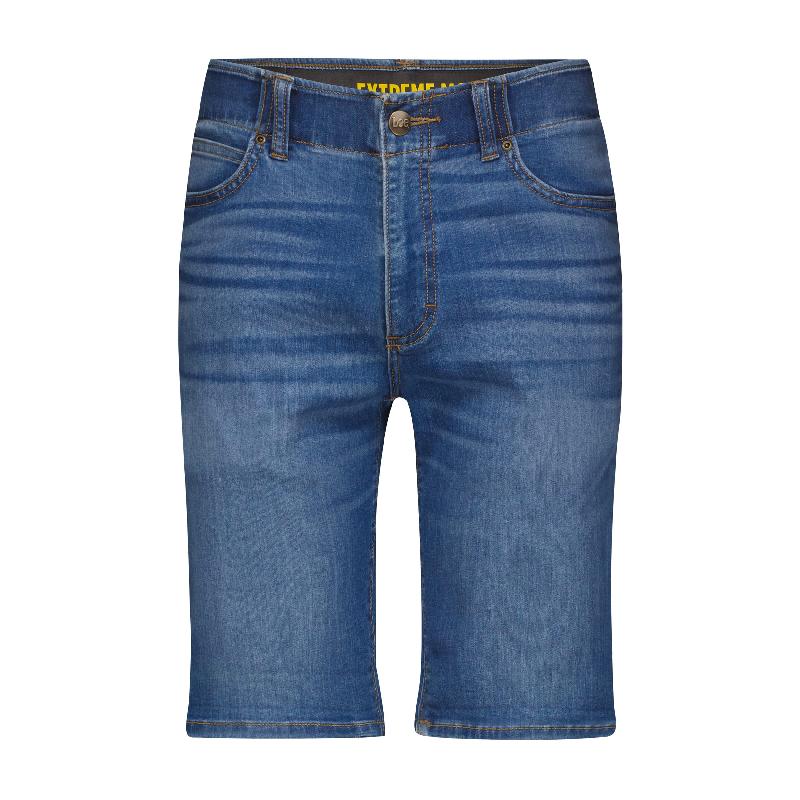 Short en jean XM 5 - Réf : LXM5 - Lee - tissu Extreme Motion - effet délavé naturel_0